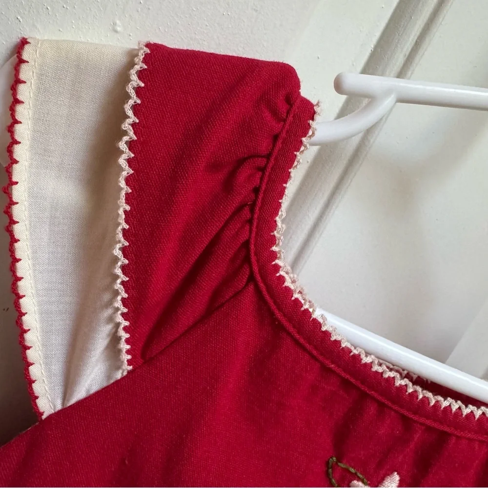 Well Dressed Wolf Classic Good Cheer Red White Dress Holiday Christmas Girls 3